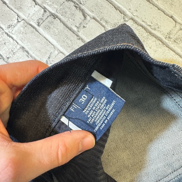 Fidelity mens 30x30 Torino slim fit Revolutionary rinse dark denim blue jeans - Picture 7 of 10
